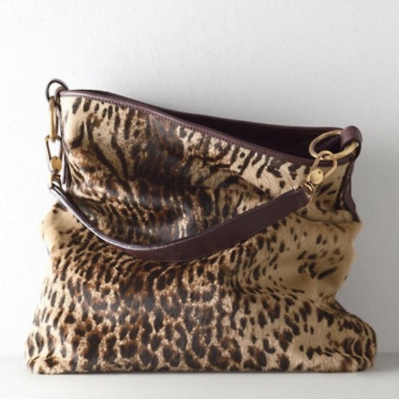 Garnett Hill Animal Print Leather Bag - Sold out - Picture 1 of 11